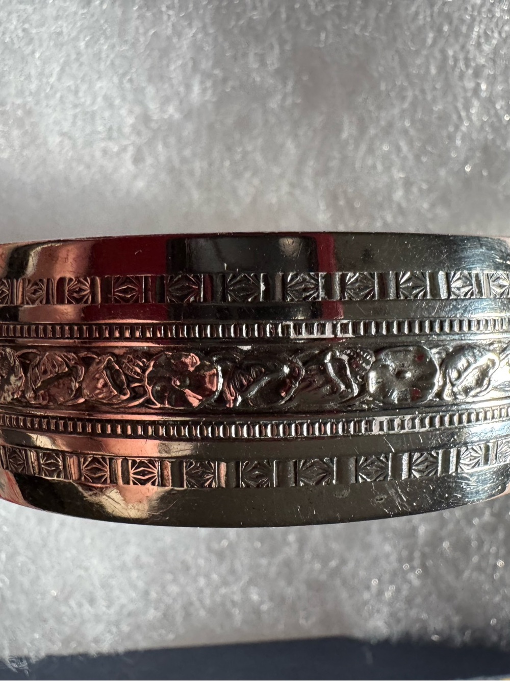 Pewter 6” cuff bracelet